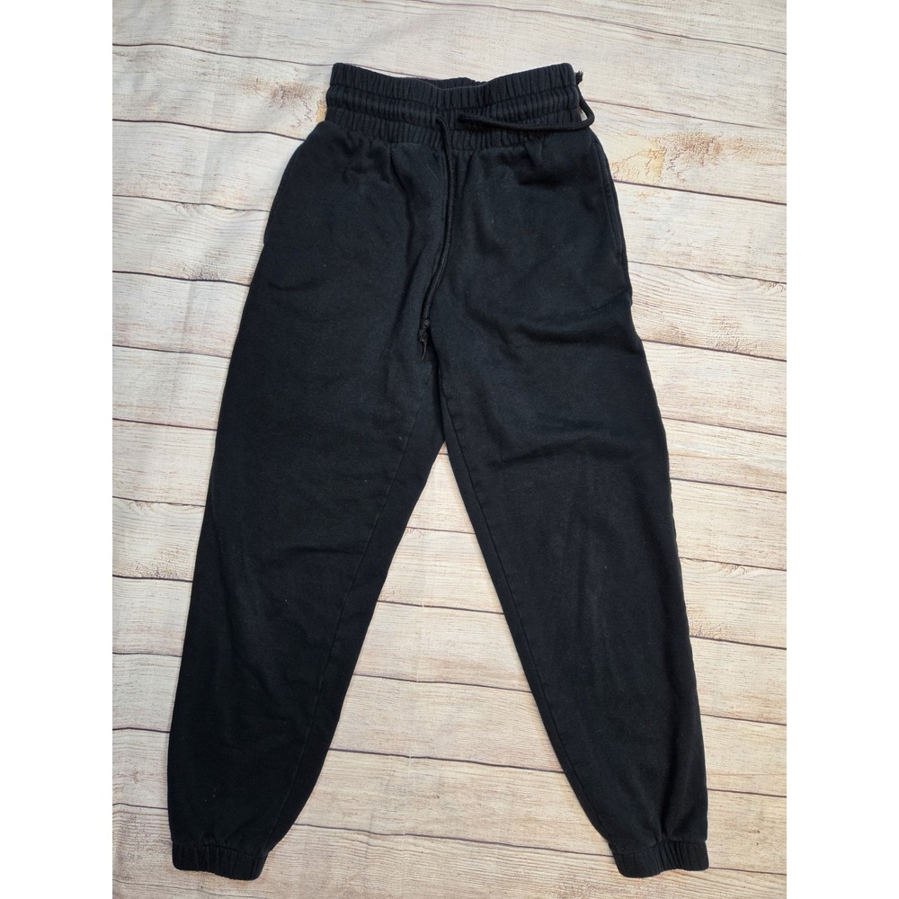 Wild Fable Women's Sweatpants Joggers Black Fleece Drawstring Waist Size XS